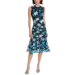Tahari Asl Womens  Sleeveless Mini Dress, Navy